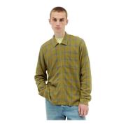 Plaid Cotton Shirt Zip Front