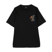 Sort Skater Bomuld T-shirt