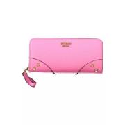 Elegant Pink Wallet with Multiple Compartments