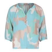 Blomstret Print Bluse