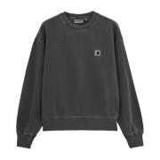 Bomuld Anthracite Crewneck Sweatshirt med Logo