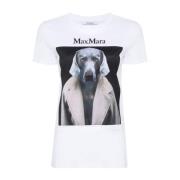 Bomuld T-shirts med Hundetryk