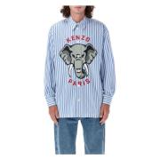 Elefant Overshirt Lysblå Striber