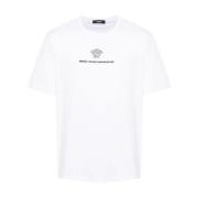 Jersey bomuld T-shirt med Medusa broderi