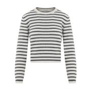 Luksuriøs Cashmere Stribet Sweater