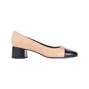 Nude & Neutrals Læder Bow Pumps