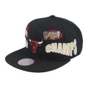 Sort Bulls World Champs Snapback Kasket