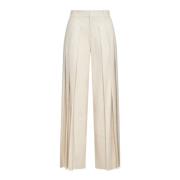 Wide Leg Pltd Trousers