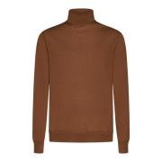 Brun Uld Rullekrave Jumper