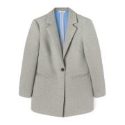 Neopren Oversize Blazer Jakke