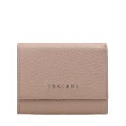 Grained Leather Envelope Wallet with RFID