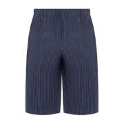 Plisserede Bermuda Shorts