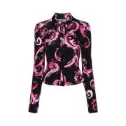 Couture Print Skjorte Sort Pink