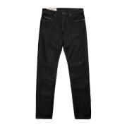 Mørkeblå Five-Pocket Denim Jeans