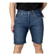 Blå Plain Herre Shorts Forår/Sommer