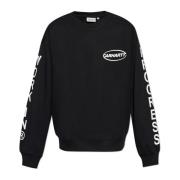 Sweatshirt med trykt logo