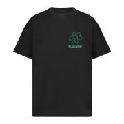 Blomster Doodle T-shirt Sort