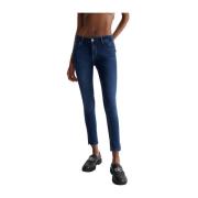 Blå Denim Skinny Jeans Bottom Up