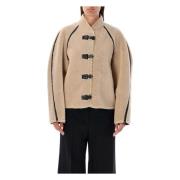 Shearling Reversible Beige Coat