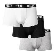 Herre Boxershorts 3-Pakke Hvid/Grå/Sort