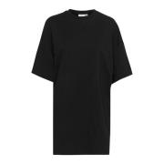 Sort Oversize Langærmet T-shirt