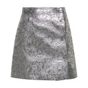 Metallic Jacquard Wrap Nederdel