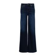 Blå Denim Wide Leg Jeans