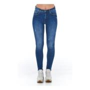 Slidt Vask Denim Jeans Multi-Lommer