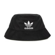 Sort/Hvid Bucket Hat med Logo