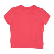 Chill Knit Crop Tee i Pink