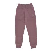 Højtaljede Fleece Joggers Blomme Eclipse