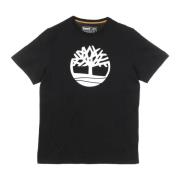 Sort Tree Tee Kortærmet T-shirt