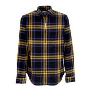 Klassisk Plaid Flannel Skjorte Sort