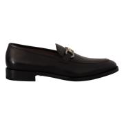 Luksus Lder Loafers Gancio Bit Stil