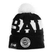 Sporty Pom Pom Herre Hat Sort/Hvid