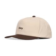 Buet Skygge Snapback Kasket Brun