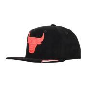 Chicago Bulls Snapback Kasket Sort/Fuchsia