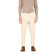 Velour chino bukser, Carrot fit