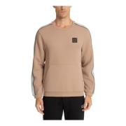 Ensfarvet Logo Lomme Sweatshirt