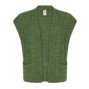 Struktureret Casual Vest i Lawn Green