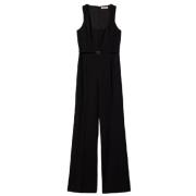 Flare Jumpsuit med Oval T Strop