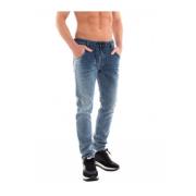 Tapered Stretch JoggJeans - Blå