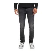 Low-rise Miami skinny jeans - Sort denim