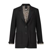 Animal-Print Blazer Stilfuldt Trendy Design