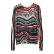 Turkis Strik Rund Hals Sweater