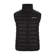 Quiltet Nylon Sort Polstret Gilet