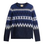 Blå Aztec Sweater