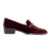 Bordeaux Velvet Axel Loafer Guld-tone