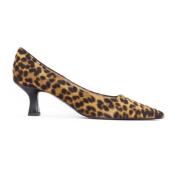 Leopard Print Spidse Hælpumps