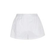 Barok Broderet Bomuld Poplin Shorts